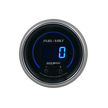 画像をギャラリービューアに読み込む, Autometer 52.4mm Black Switchable 0-100 Fuel Level / 8-18V Voltmeter Cobalt Elite Digital Gauge