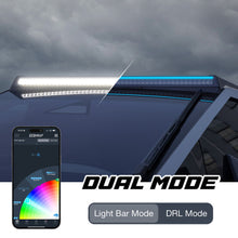 画像をギャラリービューアに読み込む, XK Glow Tesla Cybertruck XKmax 50in Roof LED Off-Road Light Bar w/ RGBW Chasing DRL &amp; App Control