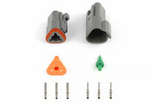 画像をギャラリービューアに読み込む, Haltech Matching Set of Deutsch DT-3 Connectors (DT06-3S + DT04-3P) - (13 Amp) Plug &amp; Pins