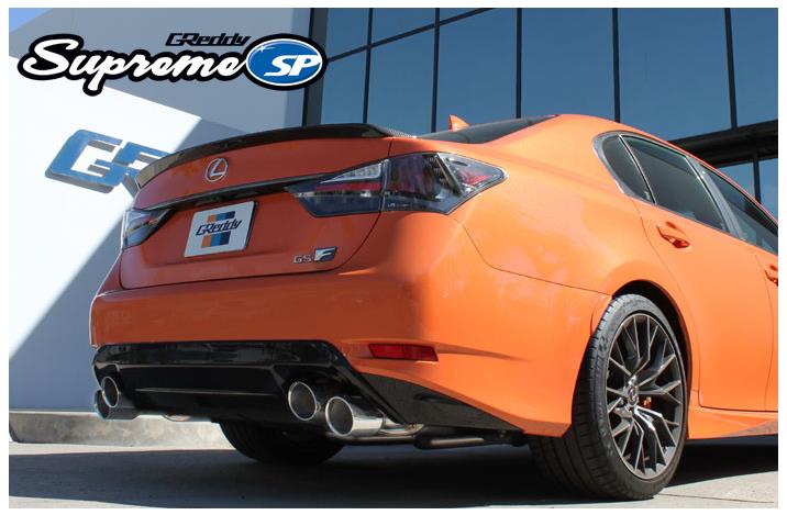 GReddy 2015+ Lexus GS-F Dual 63.5mm Supreme SP Axle-Back Exhaust w/ Quad Offset Tips