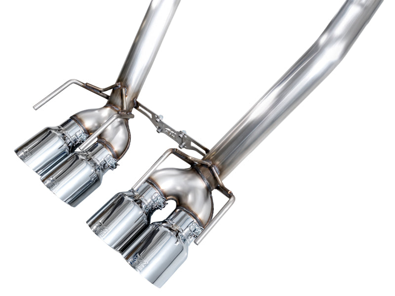 AWE Tuning 05-07 C6 Chevrolet Corvette 6.0L Track Edition Axle-Back Exhaust w/ Chrome Silver Tips