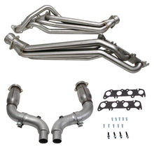 画像をギャラリービューアに読み込む, BBK 15-23 Ford Mustang GT 5.0 1-7/8in Long Tube Headers (304SS) w/High Flow Catted Mid Pipe
