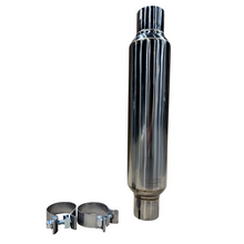画像をギャラリービューアに読み込む, Kooks 2.5in Round Clamp In Muffler 14in Long Polished Stainless Steel