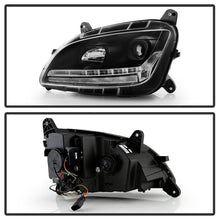 画像をギャラリービューアに読み込む, Spyder 13-19 Peterbilt 579 Driver Side Projector Headlights - Black (PRO-YD-PB57914-SEQ-L-BK)