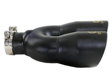 画像をギャラリービューアに読み込む, aFe Takeda 2.5in 304 Stainless Steel Clamp-on Exhaust Tip Driver Side 2.5in Inlet 4inDual-Black