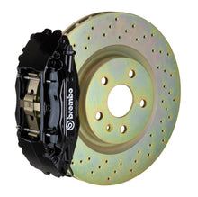 画像をギャラリービューアに読み込む, Brembo 82-89 6-Series Front GT BBK 4 Piston Cast 2pc 332x32 1pc Rotor Drilled-Black