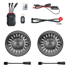 画像をギャラリービューアに読み込む, XK Glow 07-18 Jeep Wrangler JK 7in Headlight XKmax RGBW LED 2pc XKchrome Bluetooth App Cntl Kit