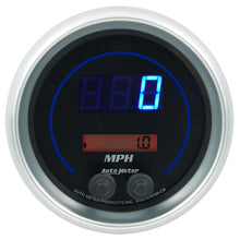 画像をギャラリービューアに読み込む, Autometer 85.7mm Black Switchable 260 MPH / 260 KM/H Speedometer Cobalt Elite Digital Gauge