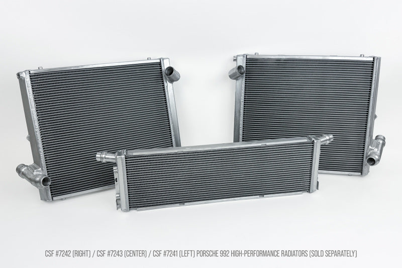 CSF 2019+ 992.1/992.2 Porsche 911(3.0LT Base/T/S/4/4S/GTS/4 GTS) High Perf Left Aluminum Radiator