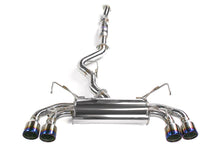 画像をギャラリービューアに読み込む, Invidia 08-11 STi Hatch / 11 WRX Hatch Dual Q300 Titanium Tip Cat-back Exhaust