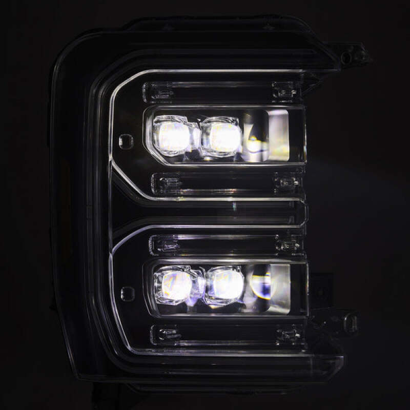 AlphaRex 23-26 Ford F-250 SD NOVA LED Proj Headlights Blk w/Activ Light/Seq Signal/Switchback