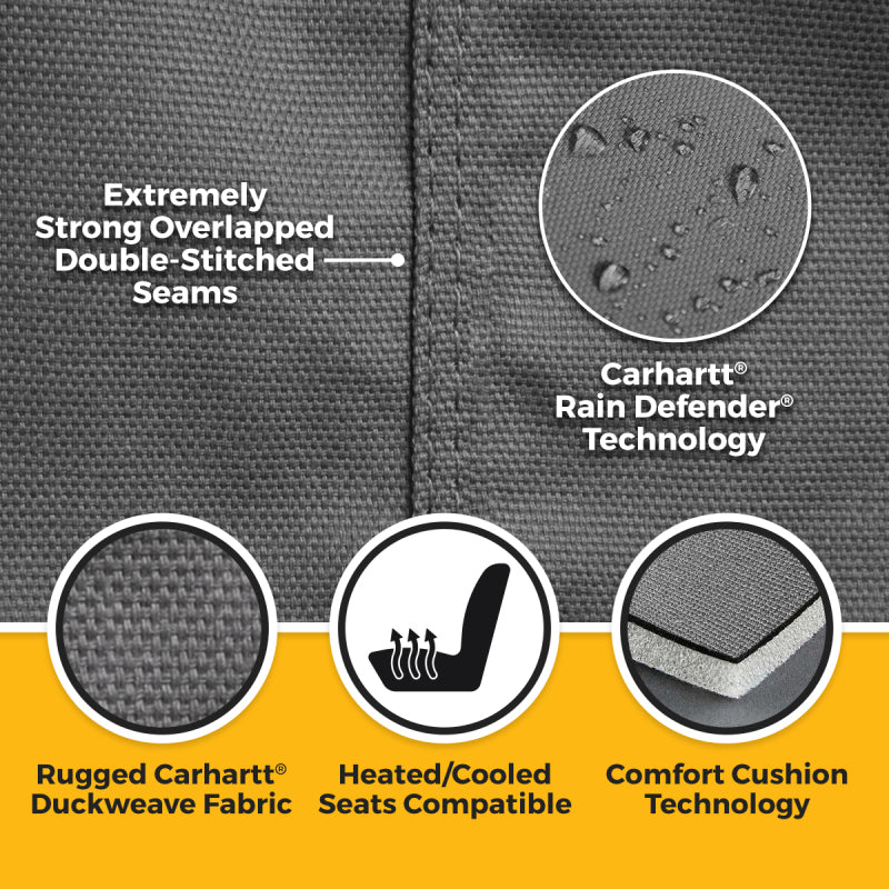 Covercraft 25-26 Toyota 4Runner Carhartt PrecisionFit Custom 1st Row Seat Covers - Gravel
