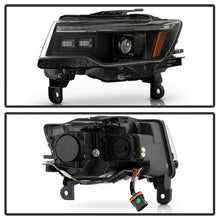 画像をギャラリービューアに読み込む, Spyder 14-21 Jeep Grand Cherokee High-Power LED Headlights - Black (PRO-YD-JGC14HIDAP-SBGR-BK)