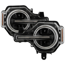 画像をギャラリービューアに読み込む, Spyder 21-24 Ford Bronco High-Power LED Headlights - Black (PRO-YD-FB21LEDAP-SEQSBGR-BK)