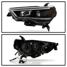 画像をギャラリービューアに読み込む, Spyder 14-20 Toyota 4Runner Projector Headlights w/Seq. LED Turn Sig. LED White Light Bar Park Light