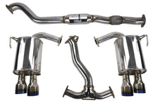 画像をギャラリービューアに読み込む, Invidia 15+ Subaru STI 4Dr Q300 Single Layer Titanium Burnt Quad Tip Cat-Back Exhaust