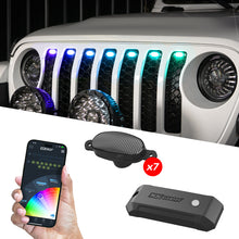 画像をギャラリービューアに読み込む, XK Glow XKmax Pre-Runner Style RGBW LED Grill Pods - 7pc