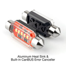 画像をギャラリービューアに読み込む, XK Glow White Festoon Error Free Ultra Bright LED Bulbs w/ Built-in Canbus 2pc 39mm