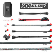 画像をギャラリービューアに読み込む, XK Glow XKchrome Boat Strip Advanced Kit w/ Dual-Mode Dash Mount Controller 8x36In + 8x9In