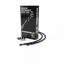 画像をギャラリービューアに読み込む, Goodridge 06-07 Harley-Davidson FXD35 Black Front Brake Line w/Black Fitting