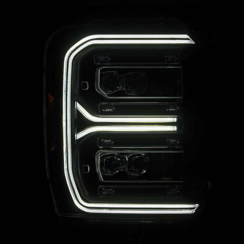 AlphaRex 23-26 Ford F-250 SD NOVA LED Proj Headlights Blk w/Activ Light/Seq Signal/Switchback