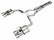 画像をギャラリービューアに読み込む, AWE Tuning 21-23 Ford Mustang Mach 1 SwitchPath Cat-Back Exhaust w/ Quad Chrome Silver Tips
