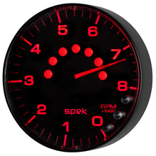 画像をギャラリービューアに読み込む, Autometer Spek-Pro Gauge Tachometer 5in 8K Rpm W/Shift Light &amp; Peak Mem Black/Black