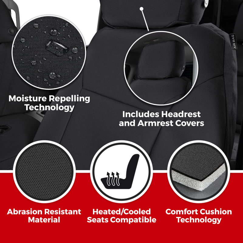Covercraft 20-24 Toyota Highlander Endura PrecisionFit Second Row Seat Covers - Charcoal/Silver