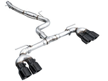 画像をギャラリービューアに読み込む, AWE Tuning MK8 Volkswagen Golf R 3in Track Edition Quad Exhaust - Diamond Black Tips