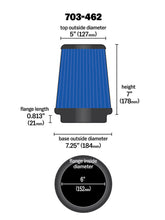 画像をギャラリービューアに読み込む, Airaid Universal Air Filter - Cone 6 x 7-1/4 x 5 x 7