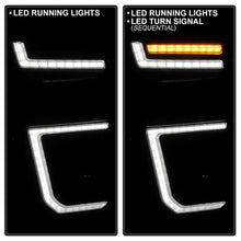画像をギャラリービューアに読み込む, Spyder 20-23 Chevy Silverado 2500/3500 Proj Headlights - LED DRL - Black PRO-YD-CSHD20SI-SEQ-BK