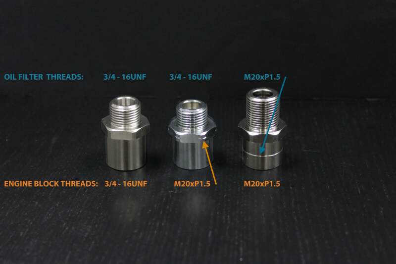 GReddy O/C ADAPTER TYPE-E ENG: 3/4-16UNF FILT: 3/4-16UNF 12AN
