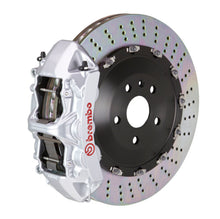画像をギャラリービューアに読み込む, Brembo 09-15 7-Series Front GT BBK 6 Piston Cast 405x34 2pc Rotor Drilled-Silver