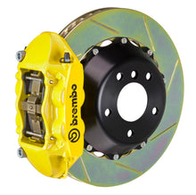 画像をギャラリービューアに読み込む, Brembo 12-16 991.1 C2 Rear GT BBK 4 Piston Cast 380x28 2pc Rotor Slotted Type1-Yellow