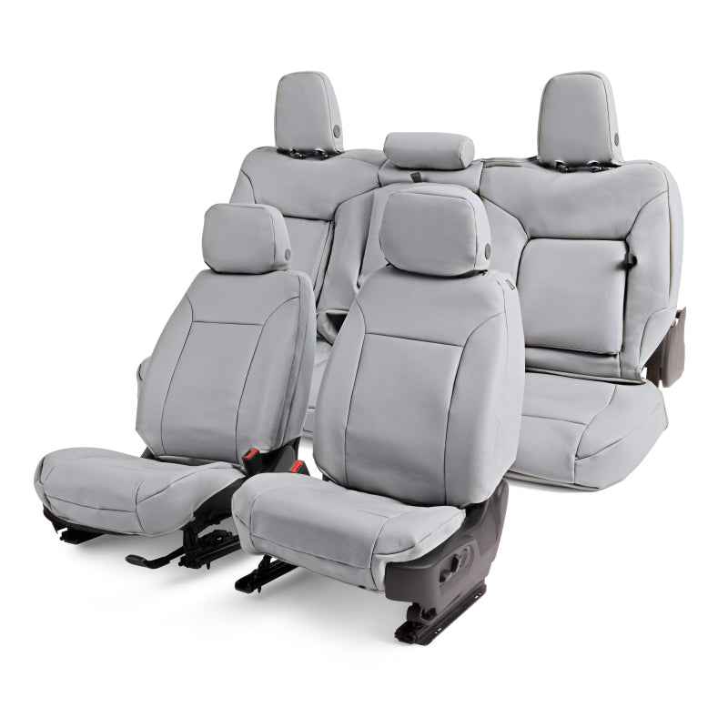 Covercraft 07-13 Chevrolet Avalanche/ Leatherette PrecisionFit Front Row Seat Covers - Lt Grey