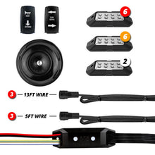 画像をギャラリービューアに読み込む, XK Glow ATV UTV Pro DOT Street Legal Conversion Signal/ Horn Kit- 2 White 6 Red 6 Amber Pods