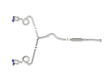画像をギャラリービューアに読み込む, aFe Subaru WRX/STi 15-21 H4-2.0/2.5L Takeda 3in to 2-1/2in Stnlss Cat-Back Exhaust w/ Blue Flame Tip