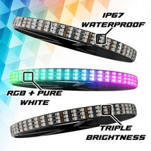 画像をギャラリービューアに読み込む, XK Glow XKmax 16.5in LED Ultra 3-Row Wheel Ring Light Kit w/ RGBW Color Chasing