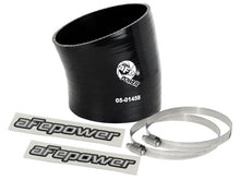 画像をギャラリービューアに読み込む, aFe Magnum FORCE Intake Coupling Kit (3-1/2IN ID to 3-1/4 IN ID x 15 Deg.) Elbow Coupler - Black