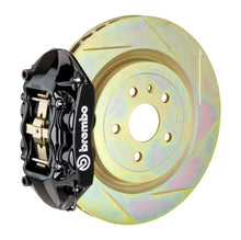 画像をギャラリービューアに読み込む, Brembo 10-15 Camaro V6 Rear GT BBK 4 Piston Cast 365x28 1pc Rotor Slotted Type-1-Black