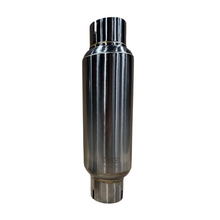 画像をギャラリービューアに読み込む, Kooks 3in Round Clamp In Muffler 10in Long Body Polished Stainless Steel