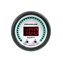 画像をギャラリービューアに読み込む, Autometer 52.4mm White Switchable 0-1600 PSI/0-110 BAR Fluid Pressure Phantom Elite Digital Gauge