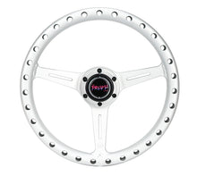 画像をギャラリービューアに読み込む, NRG All Aluminum Steering Wheel 330mm - Extra Light- Ergonomic Grip- Anadized Silver