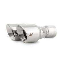 画像をギャラリービューアに読み込む, Mishimoto Dual Offset Tips 2.5in Inlet 3in Outlet Slash Cut - Polished