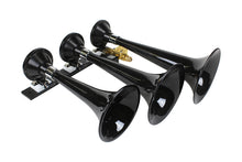 画像をギャラリービューアに読み込む, Kleinn Black Triple Horn/ 15In/13In/11In - High Impact ABS Trumpet/ Zinc Alloy Base