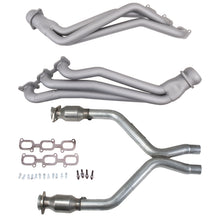 画像をギャラリービューアに読み込む, BBK 11-14 Ford Mustang V6 1-3/4 Long Tube Headers w/High Flow Catted X-Pipe (Ti Ceramic)