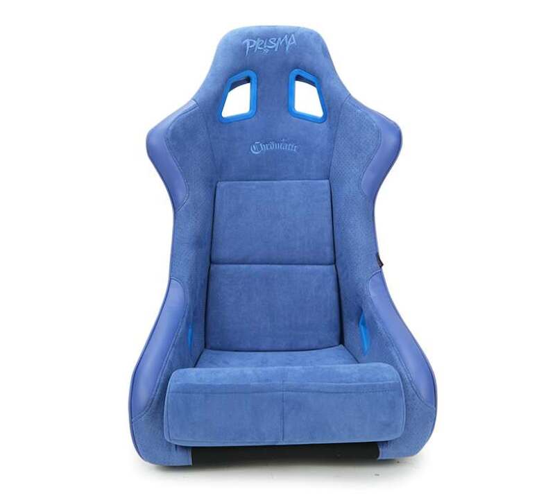 NRG FRP Bucket Seat (Large) Prisma-Chromatic Royal Blue Vegan Suede w/ Chameleon Back
