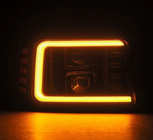 画像をギャラリービューアに読み込む, AlphaRex 92-96 Ford F-Series/Bronco LUXX-Series Proj Headlights Blk w/Actv Light SeqSig &amp; SBDRL