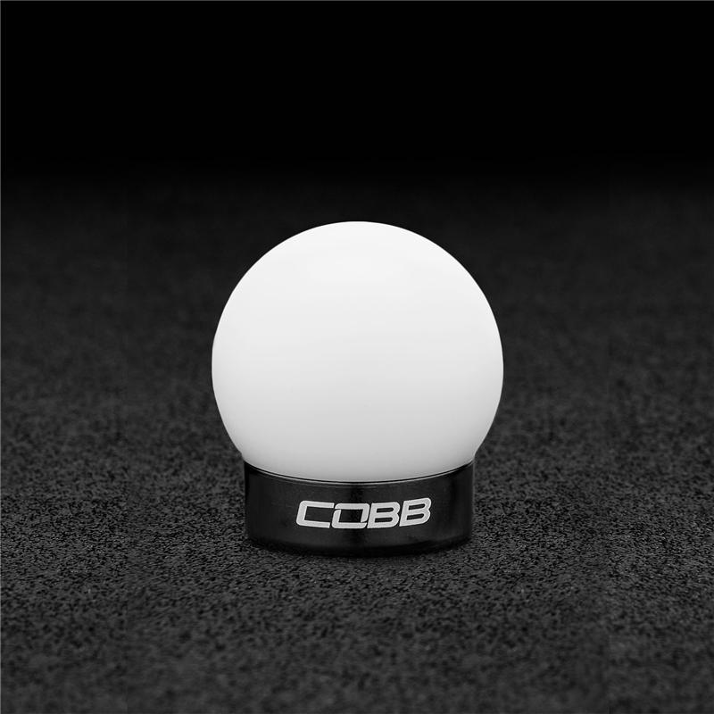 Cobb Ford Mustang Shift Knob White with Black Base