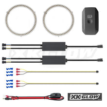 画像をギャラリービューアに読み込む, XK Glow 2x120mm - RGB Switchback Halo Million Color XKCHROME Smartphone App Controlled Kit